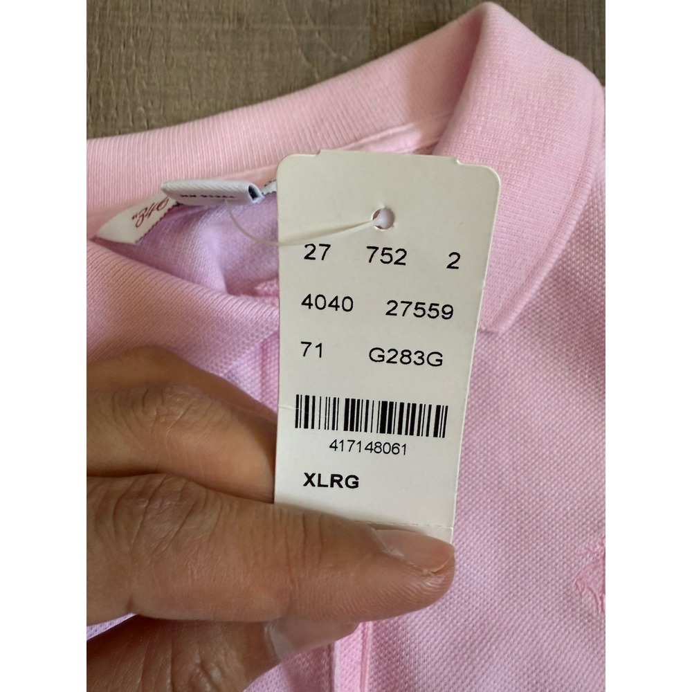 Brooks Brothers Polo Shirt Dress Girls XL Pink Long Sleeve Cotton Casual Preppy - Picture 7 of 8